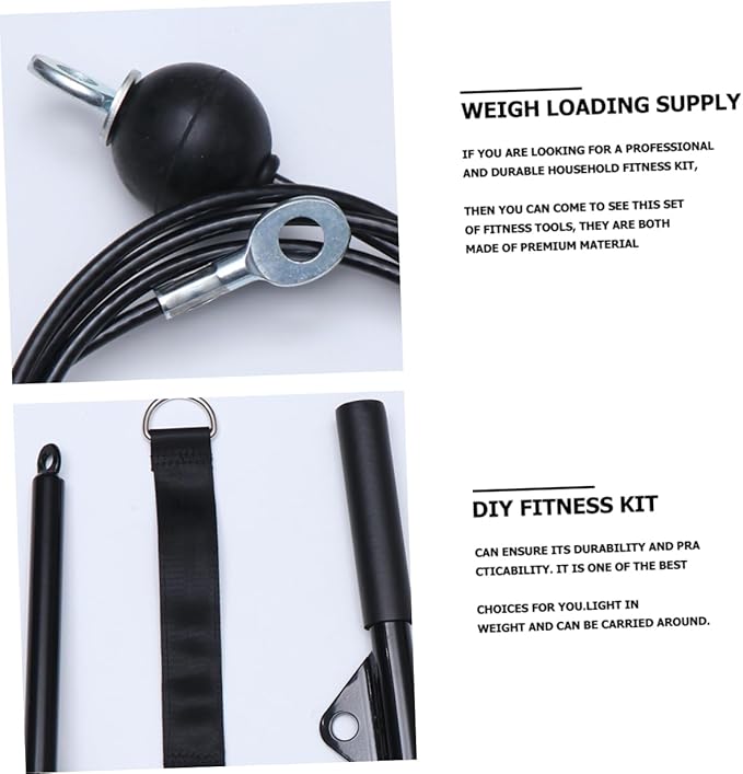 Milisten Equipment Pulley Cable Attachment Workout Equipment Home Gym Accessory Kit
