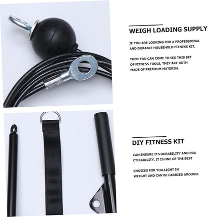 Milisten Equipment Pulley Cable Attachment Workout Equipment Home Gym Accessory Kit