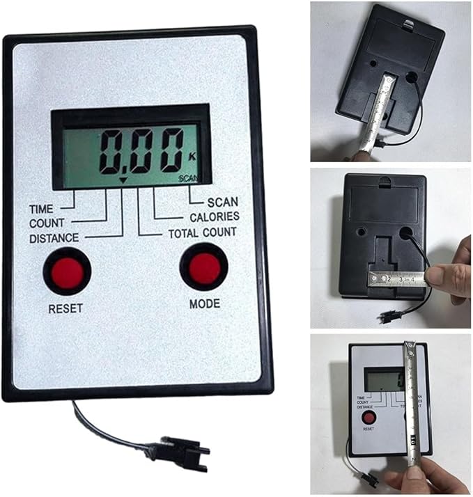Home Rowing Machine Monitor, Speedometer Counter Gym Replacement Monitor Speedometer Counter Gym Accessories for Home Fitness Riding Bike Device