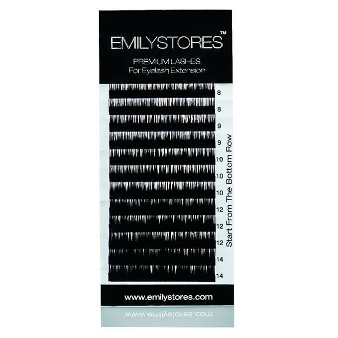 Eyelash Extensions 0.07mm D Curl 8-14mm Lengths Mixed Rapid Volume Lashes Set Self-Fanning Easy Blooming Flower Light-Weight Dramatic for Lash Artists Beginners(0.07,D,Mixed 8-14mm)