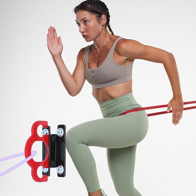 Resistance Band Wall Anchors,Workout Wall Mount Anchor,Band Wall Mounts Gym Anchor,Band Hooks, Space-Saving Wall-Mounted Clip for Home Gym Workouts,for Strength Training,Fitness,Physical Therapy