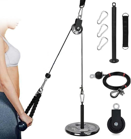 ZJchao Pulley System Gym, Fitness Pulley Cable System Cable Pulley System Gym Pulley System for Home Gym Cable Pulley System Home Gym for Gym Equipment, Ladder Lift, DIY Home Projects