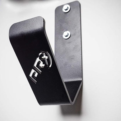 PRx Performance Exercise Rope Storage Hook, USA MADE Wall Mounted Battle Rope Holder, Home or Commercial Gym Accessory, Heavy Duty Steel, Black Powder Coated