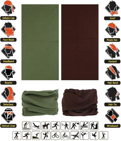 Headband Neck Gaiter Head Wrap Headwear Face Mask Magic Scarf Bandana for Men and Women