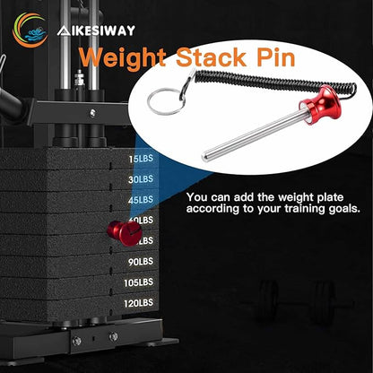 Universal Magnetic Weight Stack Pin with Pull Rope - Heavy Duty Gym Pin for Weight Stack Machines | Commercial & Home Gym Accessories | Replacement Weight Pins for Strength Training Equipment