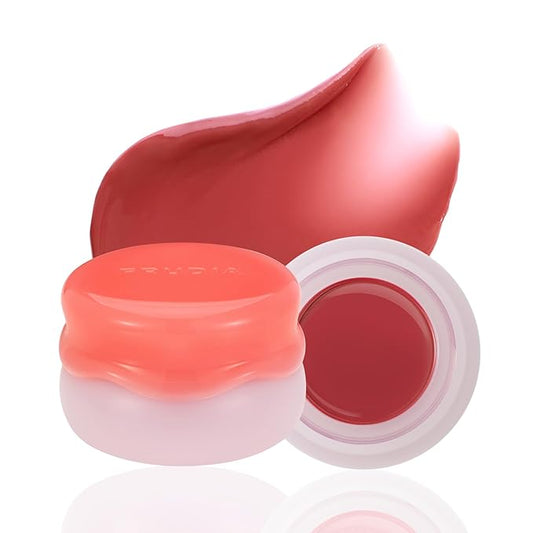 FRUDIA Korean Makeup Lip + Cheek Glow Jam |Long lasting, Moisturizing & Plumping | Non - Sticky & Glossy Color for Eyes, Lips & Cheeks |Mellow Peach – Soft peach beige - 4.5 gm