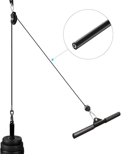 LFJ Replacement Gym Cable with Stopper Ball Fitness Pulley Cable Steel Wire Rope for Cable Machine Home Gym Weight Lift Pulley System