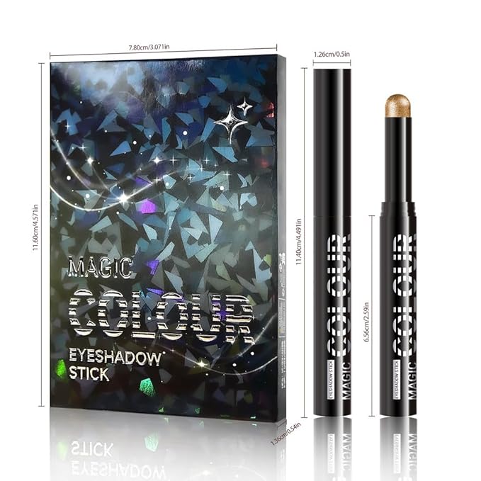 6Pcs Cream Eye Shadow Sticks Makeup for Women, Nude Beige Smoky Pale Rose Gold Rose Gold Champagne Gold Copper Shimmer Matte Eye Shadow Brightener Stick for Eyes, Waterproof Eyeshadow Pencil Set01