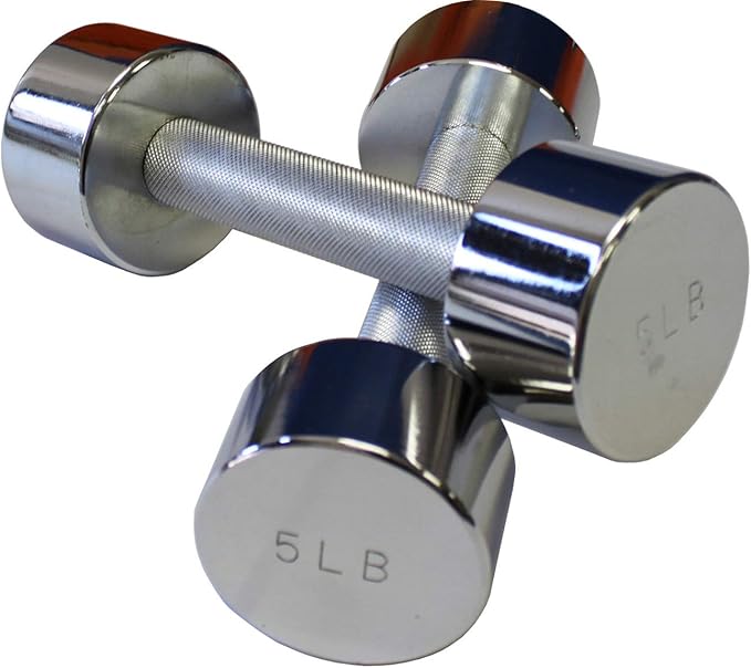 Ader Chrome Beauty Dumbbell Set 3, 5lb