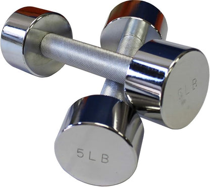 Ader Chrome Beauty Dumbbell Set 3, 5lb