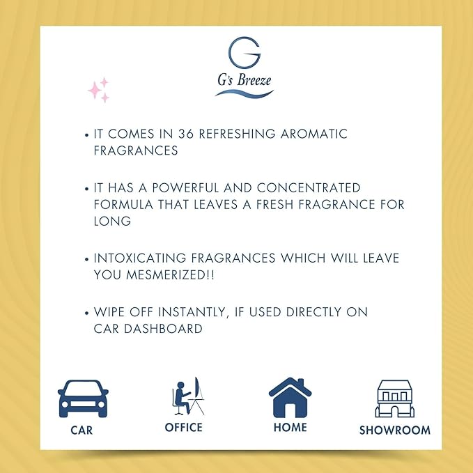 G's Breeze Smart Aroma Diffuser with 60ml Mango Scent Refill – Bluetooth & Wi-Fi App Control, LED Lighting, Adjustable Intensity, Long-Lasting Sweet Tropical Fragrance for Home or Office