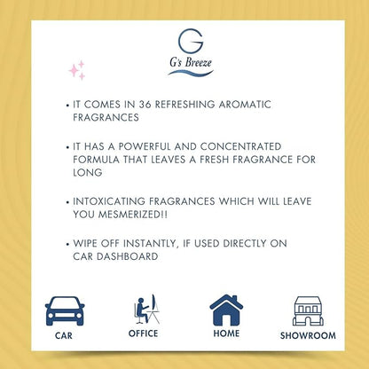 G's Breeze Smart Aroma Diffuser with 60ml Mango Scent Refill – Bluetooth & Wi-Fi App Control, LED Lighting, Adjustable Intensity, Long-Lasting Sweet Tropical Fragrance for Home or Office