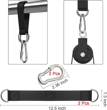 BESTEEL 4 Pack Silent Nylon Gym Cable Pulley Wheel 3.54 in/90 mm Rotation 360 Degree Traction Wheel Detachable Smooth Attachment for LAT Pulley System DIY Gym Pulley System Equipment Replacement Hoist