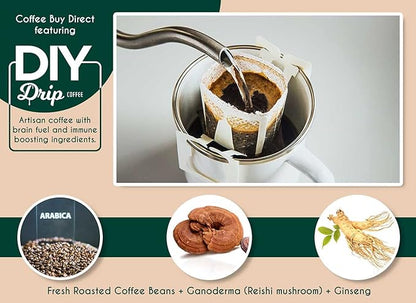 DIY Drip Coffee Brain Fuel, French Roast Colombia, 1 Pack x 4 single serve; 40gram, $1.95 per serving. BUY 5 OR MORE GET $2 REBATE. NO ACTION REQUIRED.
