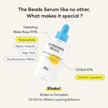 Vitamin C, Niacinamide Serum for Dark Spots, Uneven Tone & Radiance, Korean Glass Skin, Anti-Wrinkle, Collagen Serum, Vitamin Liposome, Moisturizer, Retinol Face Ampoule 30ml
