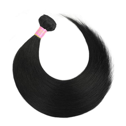 18 Inch One Bundle Human Hair Straight Bundles Human Hair 100% Unprocessed Brazilian Virgin Human Hair Bundles Natural Black
