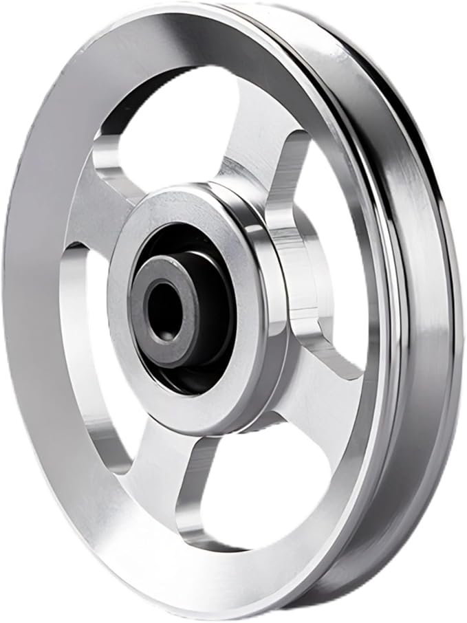 Pulley system for home gym, Aluminum GYM Pulley Wheel Universal Aluminum Alloy Bearing Pulley Wheel for Cable Machine Gym Equipment Part Garage Door