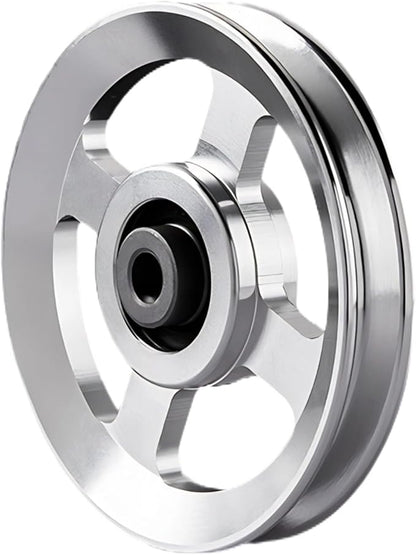 Pulley system for home gym, Aluminum GYM Pulley Wheel Universal Aluminum Alloy Bearing Pulley Wheel for Cable Machine Gym Equipment Part Garage Door