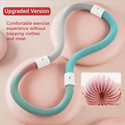 Soft Spring Hula Hoop for Adults, Foldable Weighted Fitness Hoop for Weight Loss, Portable Slimming Exercise Equipment for Women and Beginners Workout