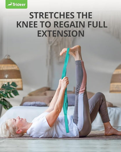 Trideer Stretching Strap Yoga Strap Yoga Band for Physical Therapy, 10 Loop Non-Elastic Yoga Straps for Stretching, Pilates, Exercise & Dancing, Stretch Band with Aesthetic Packaging for Women & Men