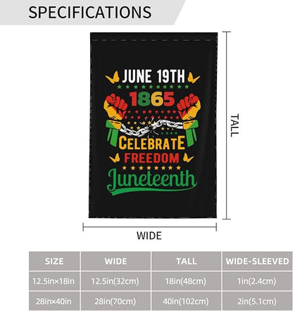 Juneteenth Garden Flag – 12.5x18 Inch Outdoor juneteenth Decorations Banner, african american flag, Yard Decor, Black History Month, Freedom Day Gift
