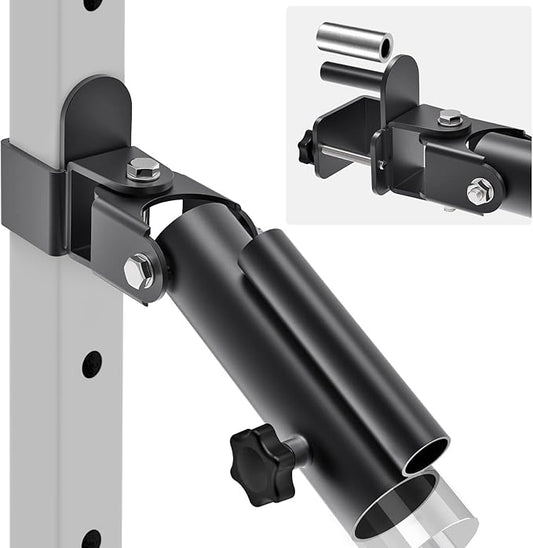 Kipika T-Bar Row Landmine Attachment - Heavy Duty Row Platform with Swivel - Suitable for Standard & Olympic Bars - Ideal for Home Gym Workouts