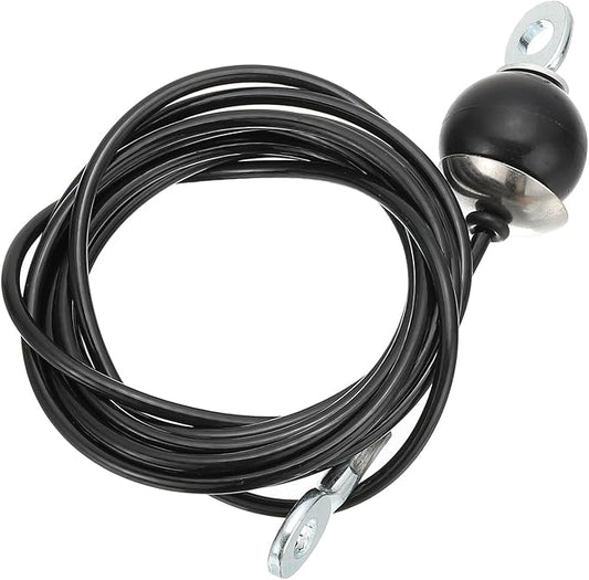 PATIKIL Pulley Cable, Adjustable Fitness Cable Pulley System Replacement Thick 4mm Heavy Gym Cable Pulley Attachment for Home Cable, Black (B-3m)