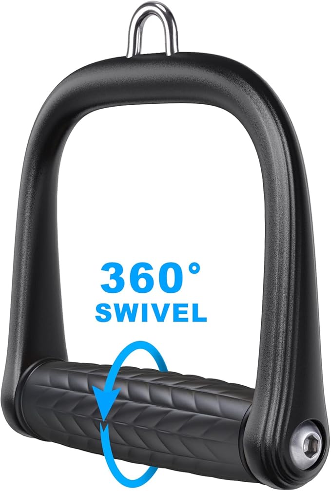 BeneLabel D Handle Cable Attachment, Cable Attachments for Gym, Non-Slip and Comfortable Grip, Solid Aluminum Alloy Handle, Suitable for Home and Gym