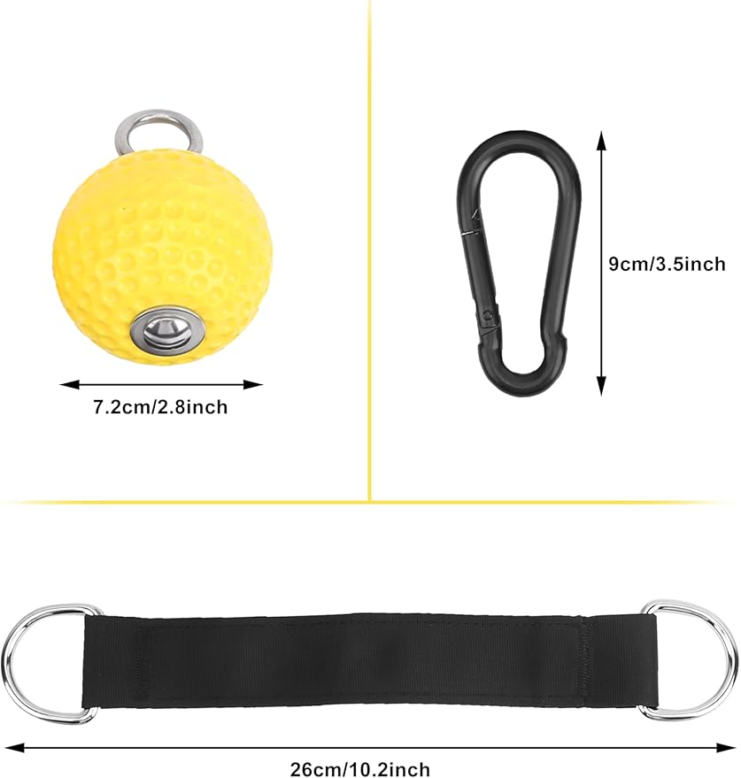 Pull Up Grips Ball Grip Strength Trainer, Climbing Grip Strength Training Pull Up Grips Handles, Cable Machine Attachments, Pull Down Attachment for Hand Wrist Finger