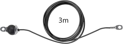 LFJ Replacement Gym Cable with Stopper Ball Fitness Pulley Cable Steel Wire Rope for Cable Machine Home Gym Weight Lift Pulley System