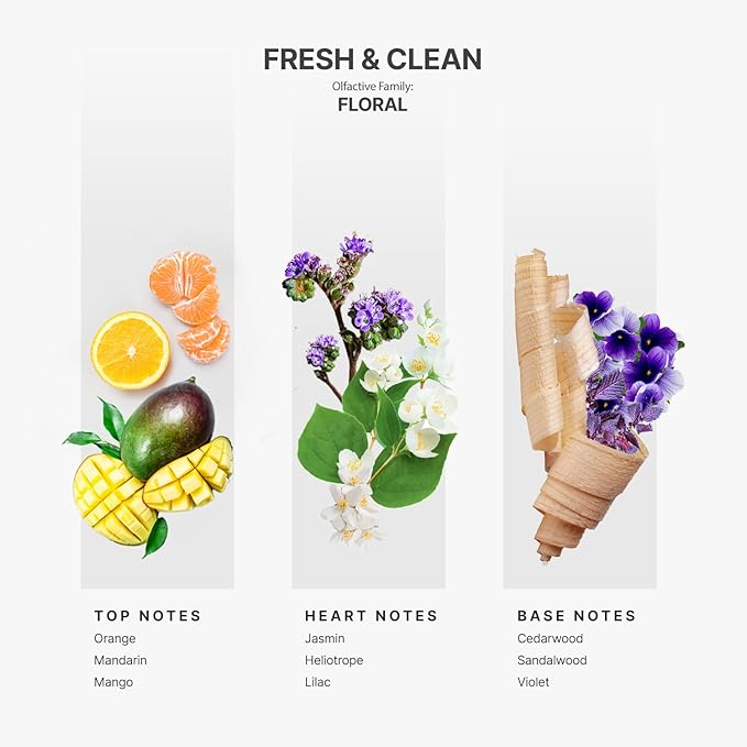 AromaPlan Scents, Clean Smelling Essential Oils, Fresh & Clean 5 Fl Oz (148ml)-Fresh Scent Essential Oil for Diffuser, USA Fragrance, Bigger Bottle, Bolder Aroma & Longer Lasting