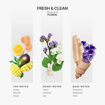 AromaPlan Scents, Clean Smelling Essential Oils, Fresh & Clean 5 Fl Oz (148ml)-Fresh Scent Essential Oil for Diffuser, USA Fragrance, Bigger Bottle, Bolder Aroma & Longer Lasting