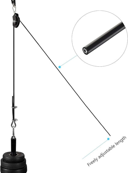 LFJ Replacement Gym Cable with Stopper Ball Fitness Pulley Cable Steel Wire Rope for Cable Machine Home Gym Weight Lift Pulley System