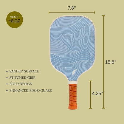 Inscribe Premium Pickleball Paddle – Lightweight, Durable Honeycomb Core, Vibrant Fiberglass Surface, Comfort Grip & Stylish Canvas Cover – Premium Pickleball Gear for Fun & Casual Play