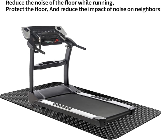 Exercise Equipment Mat,Treadmill Mat,Bike Mat Compatible with Peloton Bike Elliptical Treadmill Mat,Under Exercise Bike Trainer Mat Pad for Stationary Indoor Spin Bike (60"x23.6")
