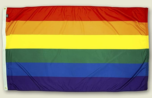FlagSource Decorative Nylon Flags (3x5', Pride Rainbow)