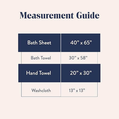 Brooklinen Super-Plush Turkish Cotton Bath Sheets Set - 2 Bath Sheets + 2 Hand Towels Cotton, 820 GSM, Highly Absorbent, Machine Washable, Perfect for Home & Bathroom (Slate Grey)