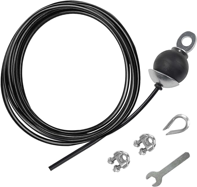 LFJ Replacement Gym Cable with Stopper Ball Fitness Pulley Cable Steel Wire Rope for Cable Machine Home Gym Weight Lift Pulley System