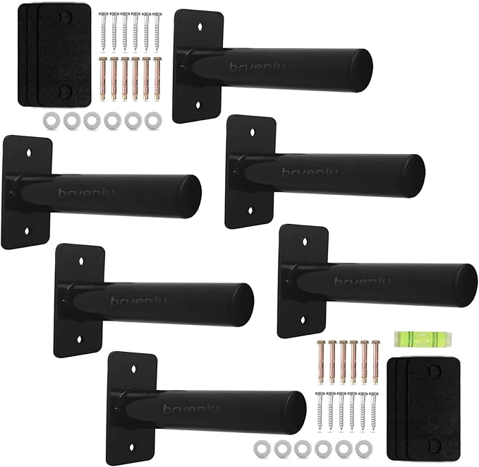 Wall Mounted Weight Plate Rack Storage, Steel Wall Mounted Weight Plate Holder Fits 2" Plates for Home Gyms, Garages, and Power Racks