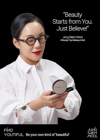 [JUNGSAEMMOOL OFFICIAL] Essential Skin Nuder Cushion (06 Pink Light) | Refill Included | Natural Finish | SPF50 Broad Spectrum | Makeup Artist Brand