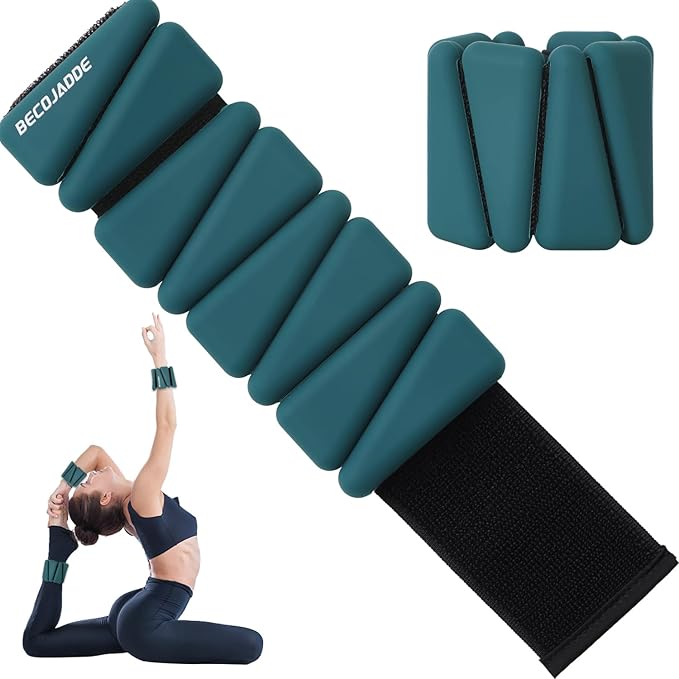 Ankle Weights Set of 2 (1 lb/2 lb/3 lb Each) Adjustable Wrist Weights for Women Men Wearable Arm Leg Weight for Pilates, Running, Walking, Workout, Yoga