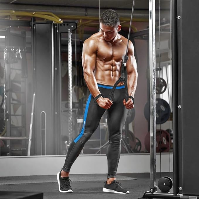 Kipika Tricep Rope 40 Inch - Heavy-Duty Nylon Gym Pull Down Rope for Cable Machine - Cable Machine Accessories for Home Gym - Cable Machine Attachments Pulley System