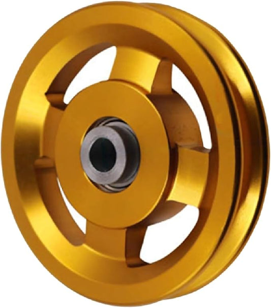 Pulley system for home gym, Aluminum GYM Pulley Wheel Universal Aluminum Alloy Bearing Pulley Wheel for Cable Machine Gym Equipment Part Garage Door