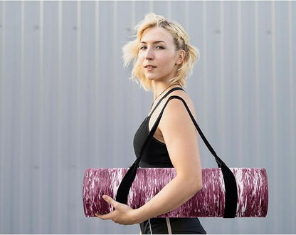 UMINEUX Extra Thick Yoga Mat, 2/5 Inch (10MM), Natural Rubber and TPE Non Slip Yoga Mats with Strap for Women Men, Eco Friendly Exercise Mat for Yoga, Pilates and Home Workout