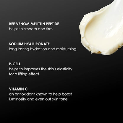 Rodial Bee Venom Moisturiser Cream Deluxe 0.5fl.oz - Intense Face Cream to Restore Skin Elasticity and Firmness - Anti-Aging Formula - Juvinity for Collagen Production Boost - Long Lasting Hydration