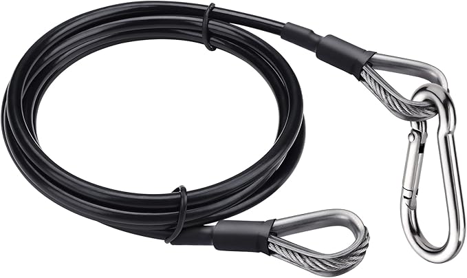 TOBWOLF Gym Cable Extension, Fitness Extension Rope Attachment Compatible with Home Gym Accessories Thick 0.2", Replacement Gym Cable Machine Extension for LAT/Tricep Pull Down, Leg Extensions Machine