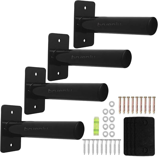 Wall Mounted Weight Plate Rack Storage, Steel Wall Mounted Weight Plate Holder Fits 2" Plates for Home Gyms, Garages, and Power Racks