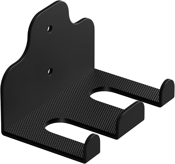 Barbell Wall Holder,Single Barbell wall Mount Hanger,Garage Gym Bar Wall Rack,Vertical Olympic Hanger wall Mount Rack,Space Saving Gym Accessory,Holds Under 33mm Bar Size(Black)