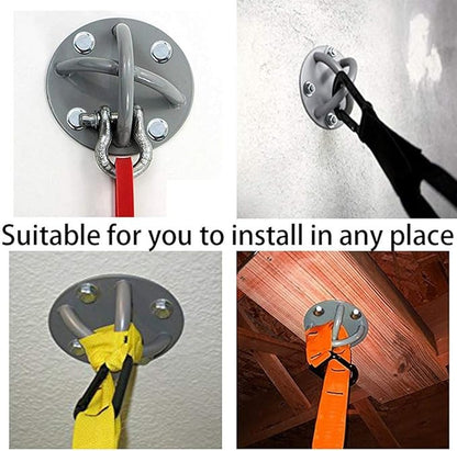 Wall Ceiling Mount Bracket for Gym & Home Suspension Straps Anchor for Olympic Rings Fitness Training Yoga Swing Battle Ropes Resistance Band & Boxing Equipment