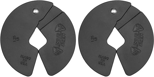Micro Gainz Dumbbell Fractional 1.25lb Weight Plate, Ideal for Micro Loading, (Choose Color) 2 Piece Fractional Weight Plates, Designed for Dumbbell Training, Made In USA